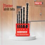Profix Masonry Timber Drills bit 5 Set - 4mm-8mm